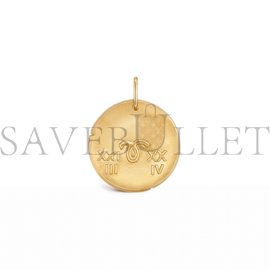 V*N CL*F arpels zodiaque medal arietis (aries) - yellow gold  vcarp7sq00